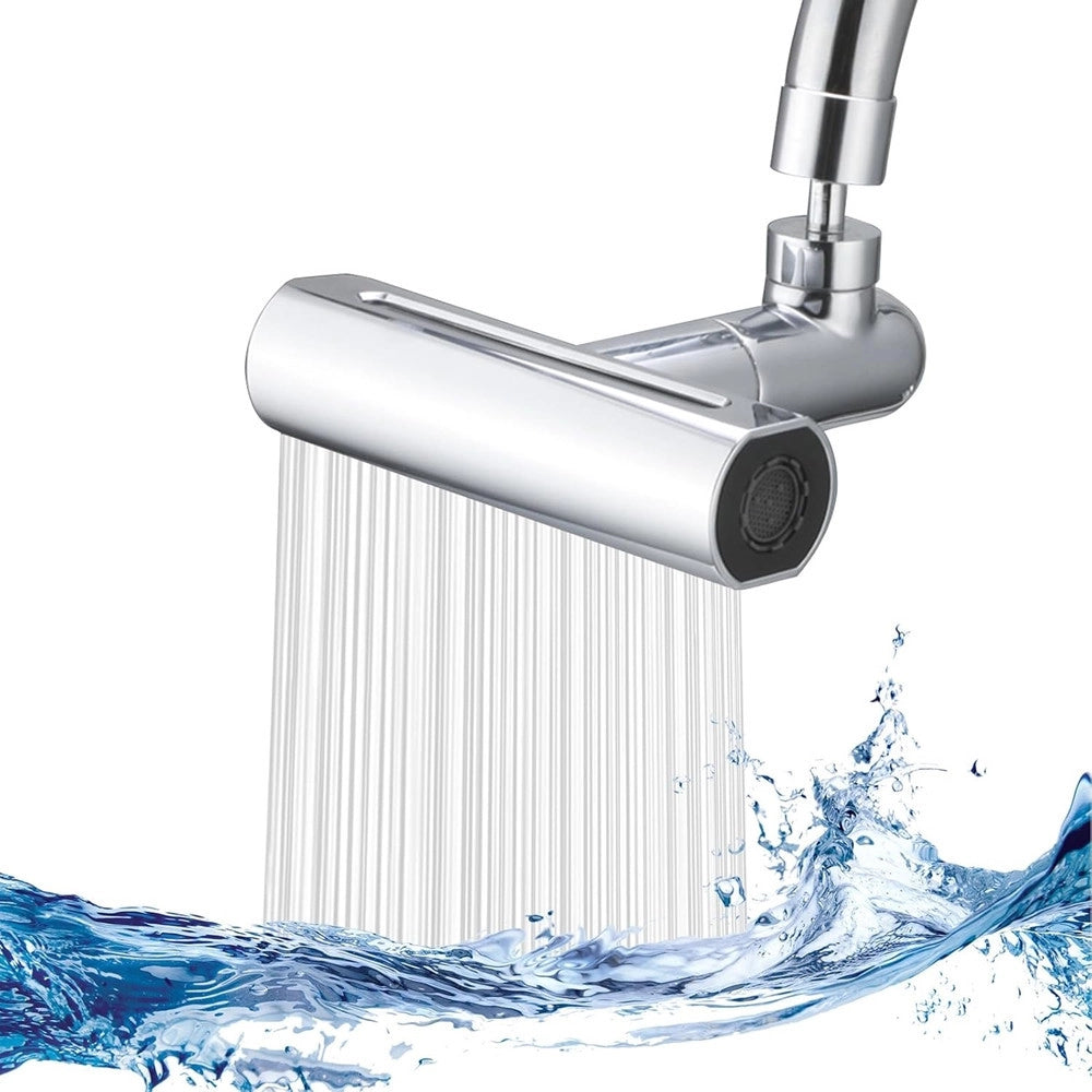 Trade Shop - Aeratore Per Rubinetto 4 In 1 Lavello Estensione Cascata Per Cucina Bagno Argento -
