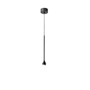 Lampada a Sospensione URSULA S/P Nero - Sospensione Singola Led 5W 3000K 255lm Fascio 24° Montatura in Alluminio IP20 - Gea Luce