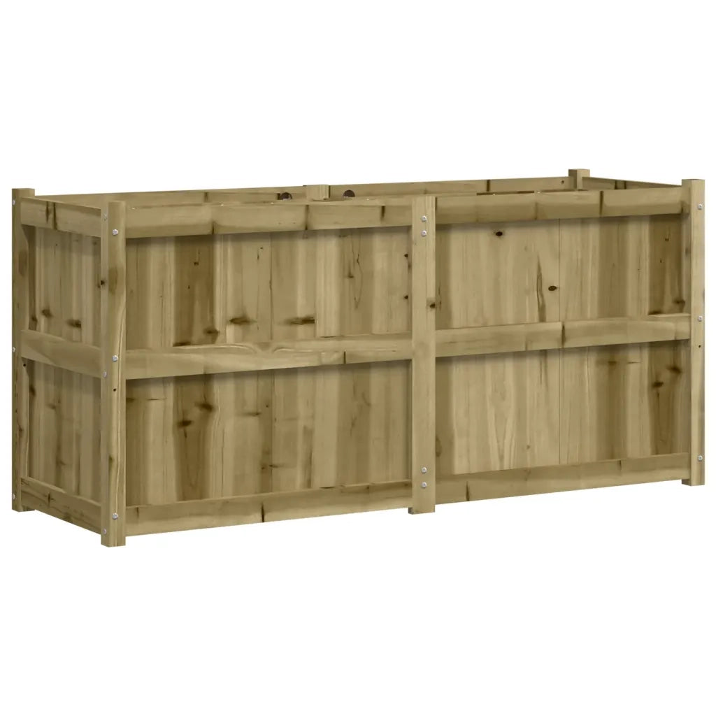 Fioriera da Giardino-Vaso da Esterno 150x50x70 cm in Legno di Pino Impregnato