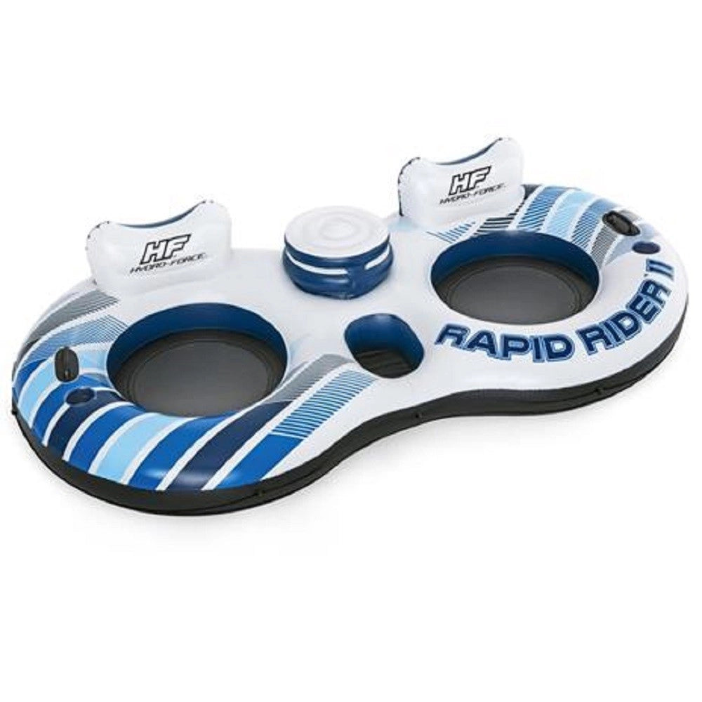 Trade Shop - Salvagente Poltrona Gonfiabile Galleggiante Rapid Rider 2 Posti 251x132 Cm 43113 -