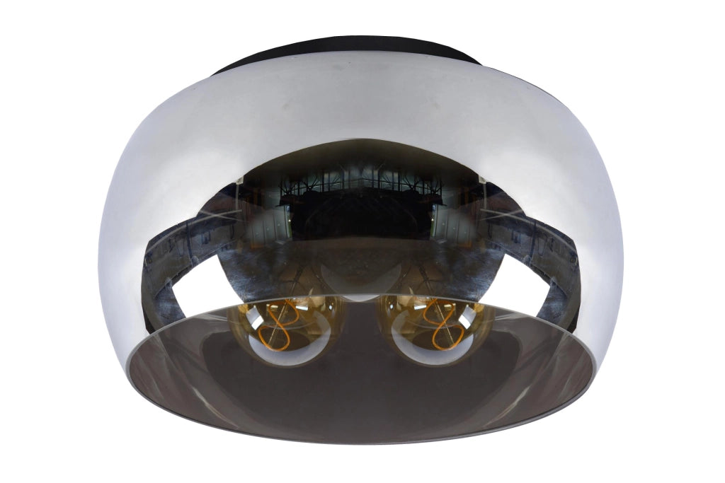 Plafoniera OLIVIA vetro fumé grigia 3xE27 40W Lucide