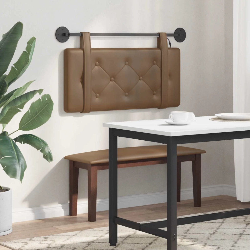 Testiera | Testata sospesa Con luce LED Cappuccino Similpelle