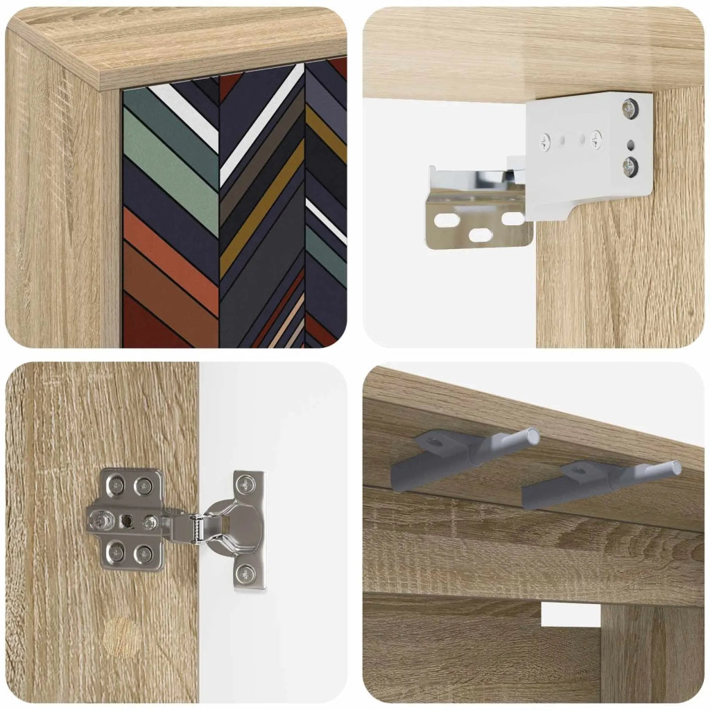 Mobile TV da Parete OMMEN 69 x 33 x 40 cm Rovere Sonoma 8007129