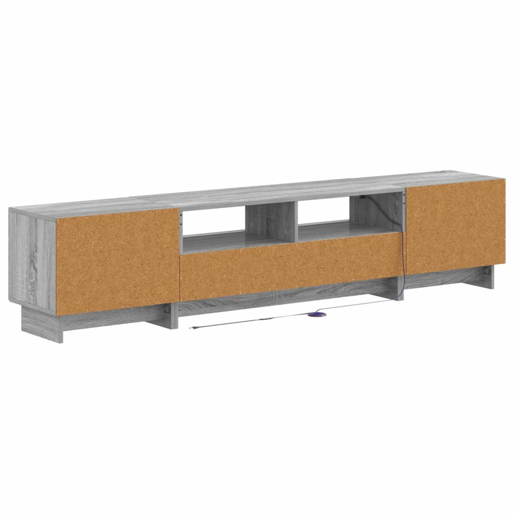 Mobile TV LED a 5 pezzi Sonoma grigio Legno ingegnerizzato 3416424
