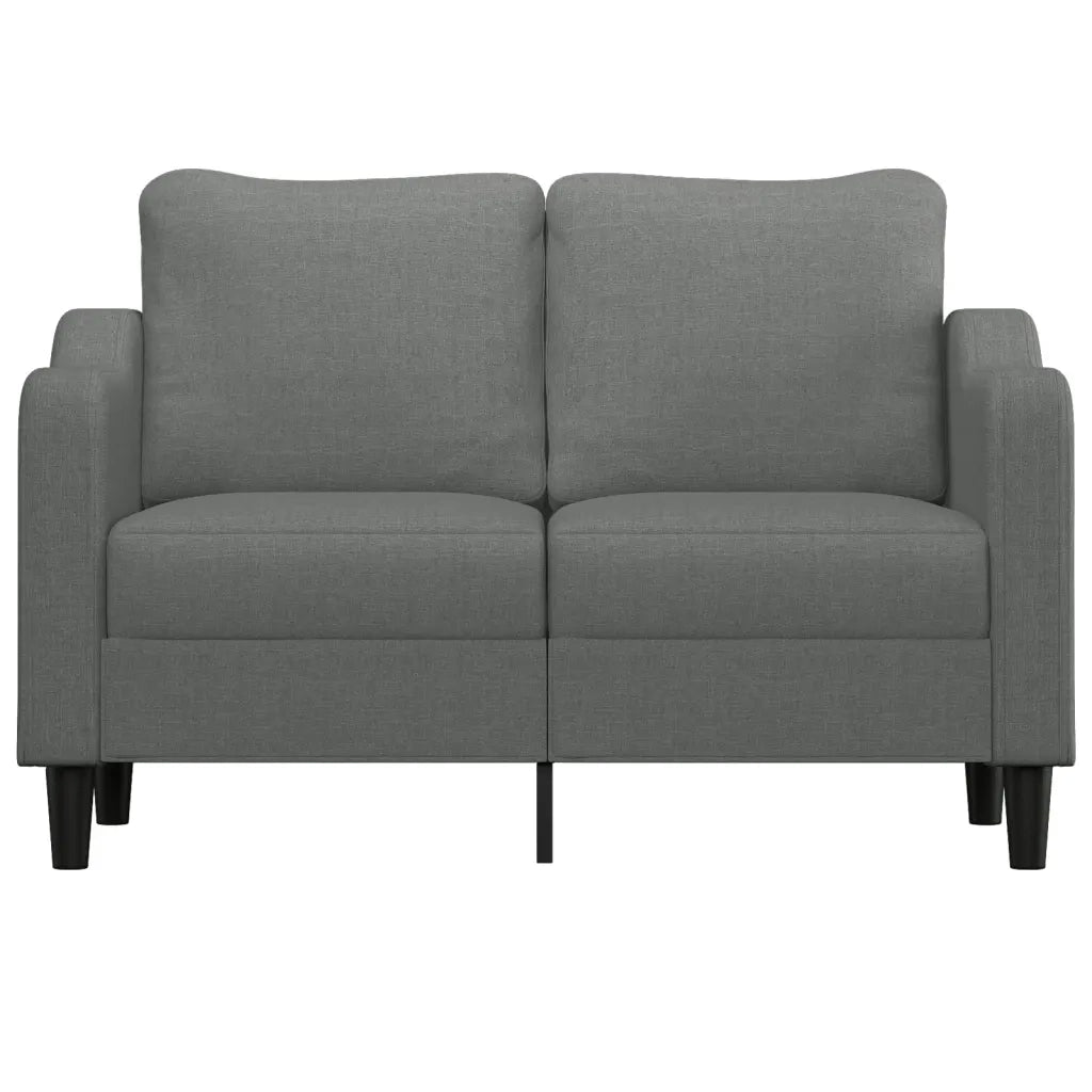 Divano | Divano da soggiorno | Sofa a 2 Posti Grigio Scuro 120 cm in Tessuto