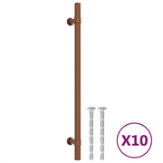 Maniglie per Mobili 10 pz Bronzo 224 mm in Acciaio Inox CFW6064581