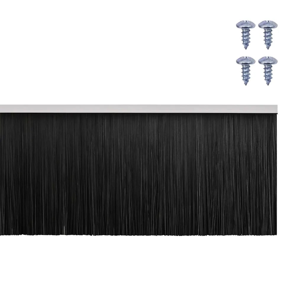 Spazzole per porte a vite 2 pcs Bianco 100 cm Lega di alluminio 42019549