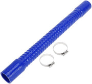 Slang di silicona 500 mm - Materiale siliconico - Diametro interno 38 mm - Tessuto a strati multipli - Resistente a temperature - Blu - Slang di silicona