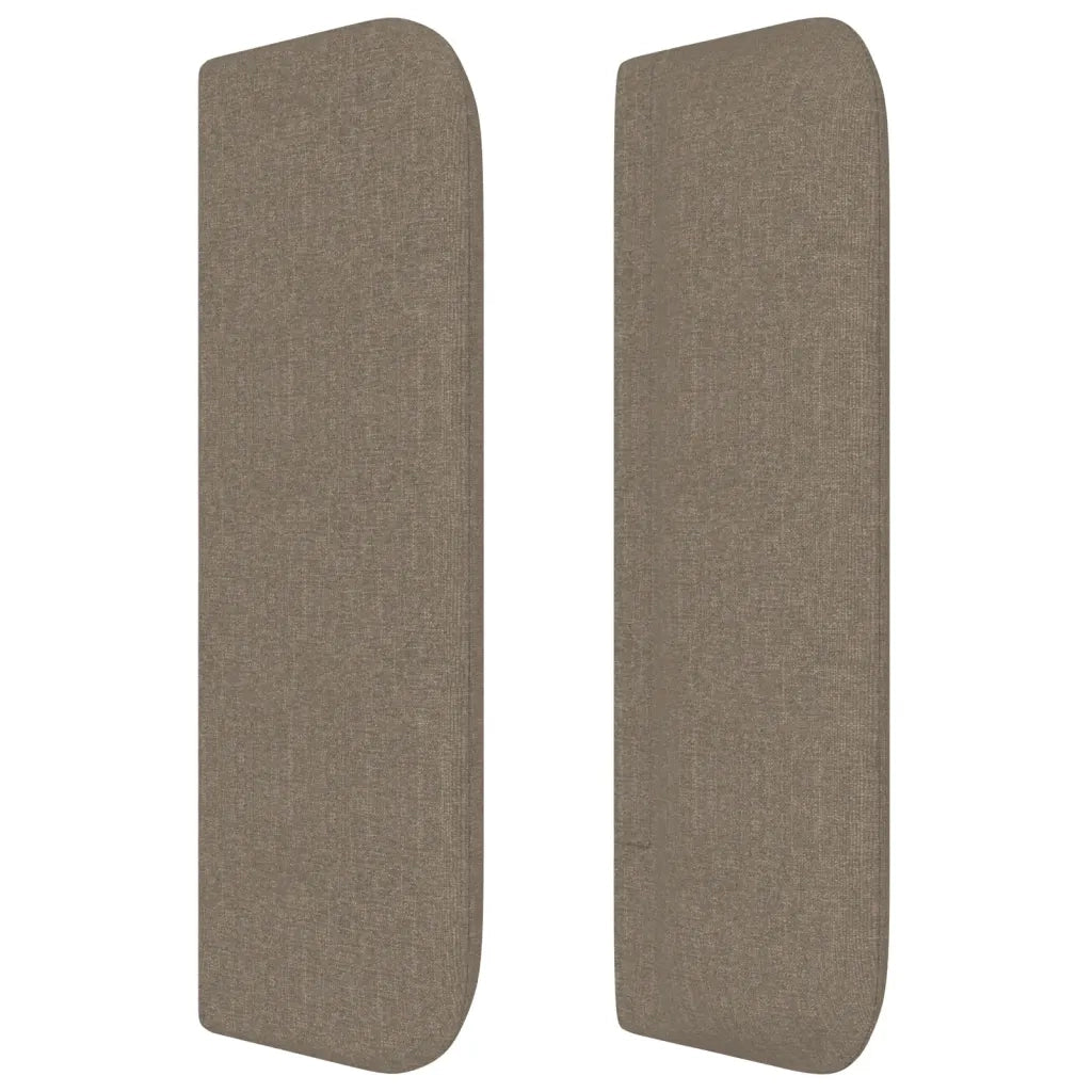 Testiera ad Orecchio Tortora 203x16x78/88 cm in Tessuto