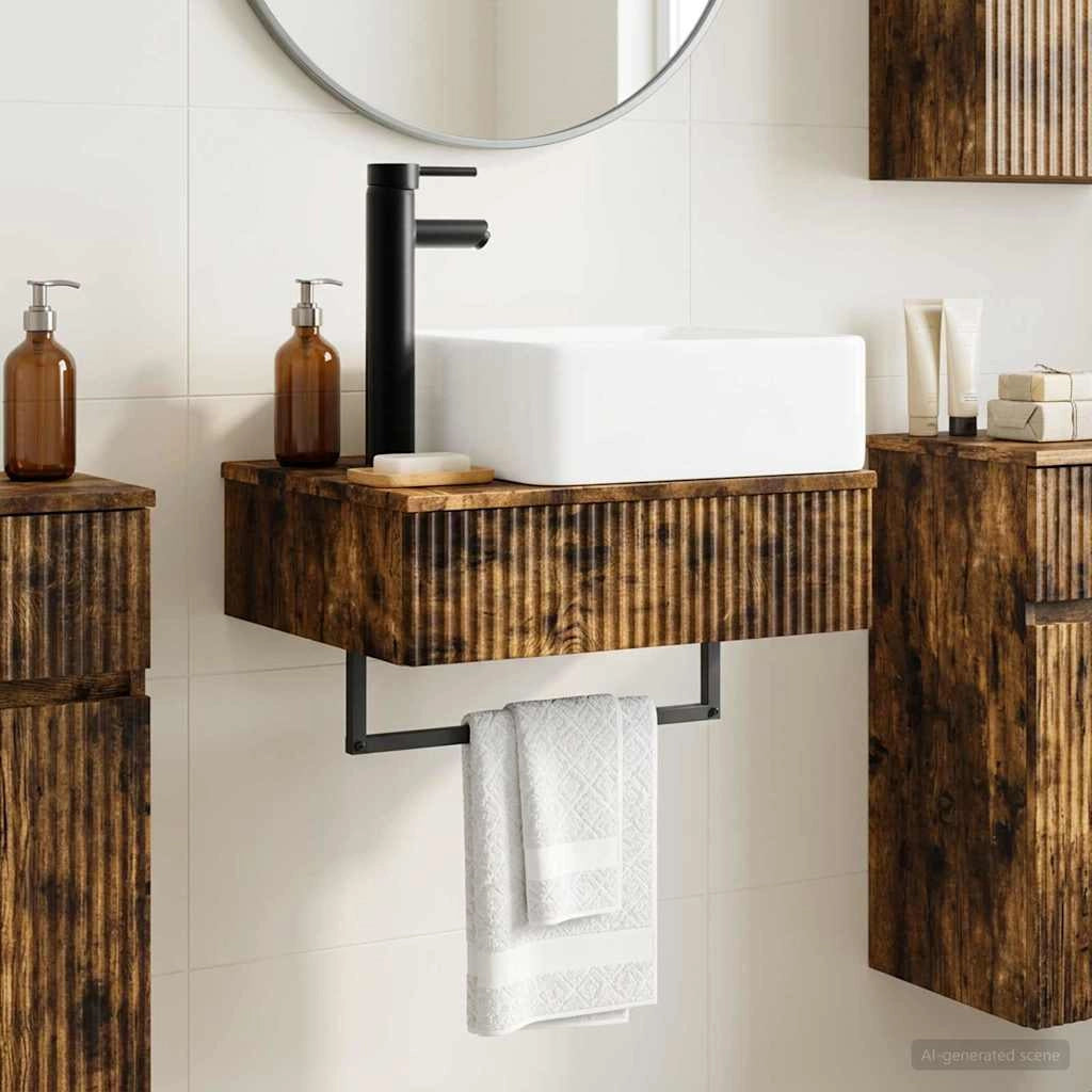 Lavabo da Parete Rovere Fumo 53 x 35 x 39 cm 890213