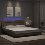 Giroletto Viana con LED senza Materasso Cappuccino 180x200 cm