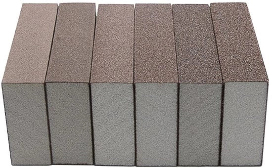 Blocco abrasivo 220 Grit - Set di carta abrasiva - Doppio utilizzo - Lavabile - Riciclabile - 70x100x16mm - Alta densità