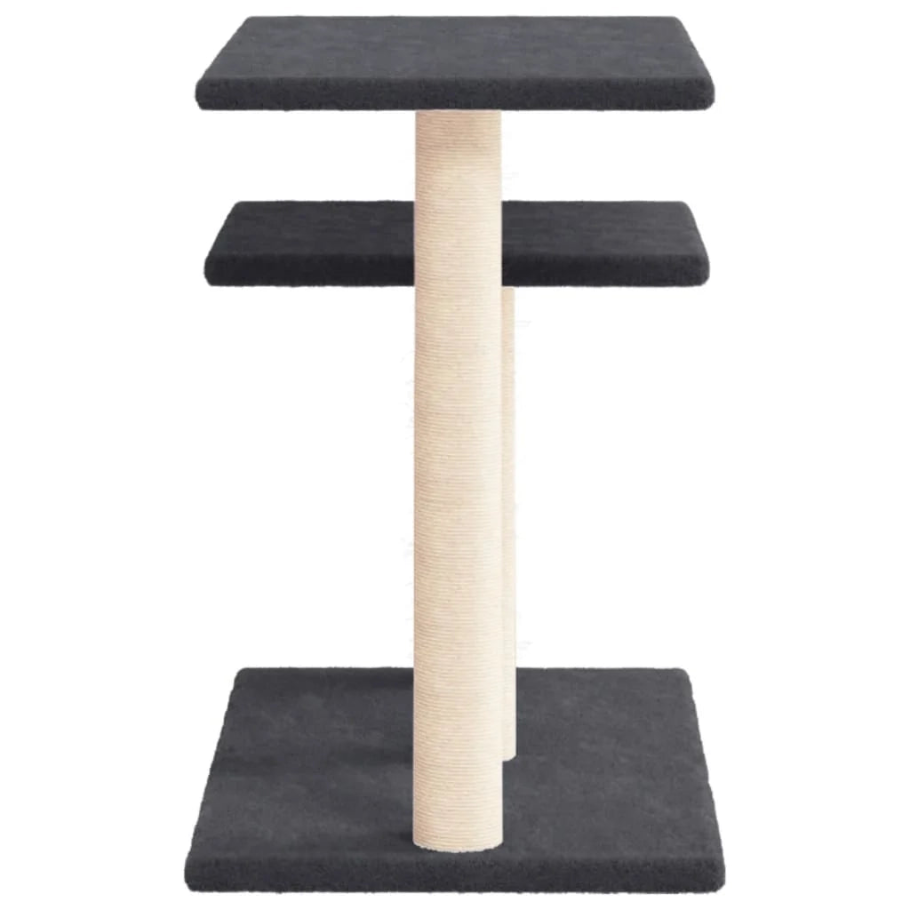 Alberi per gatti con piattaforme scuro 62,5 cm grigio 02_0022796