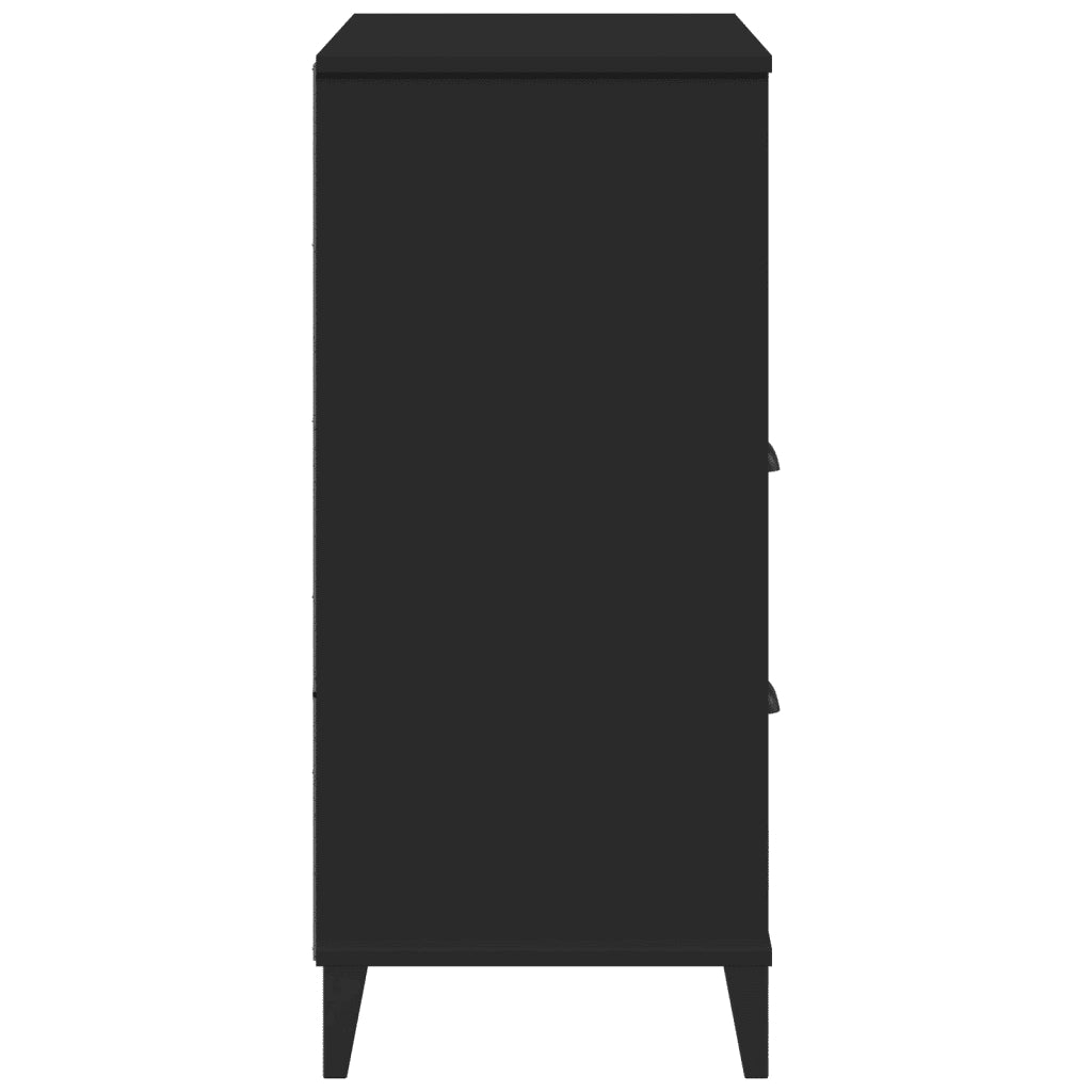 Libreria VIKEN Nera 80x40x80 cm in Legno Multistrato 374945