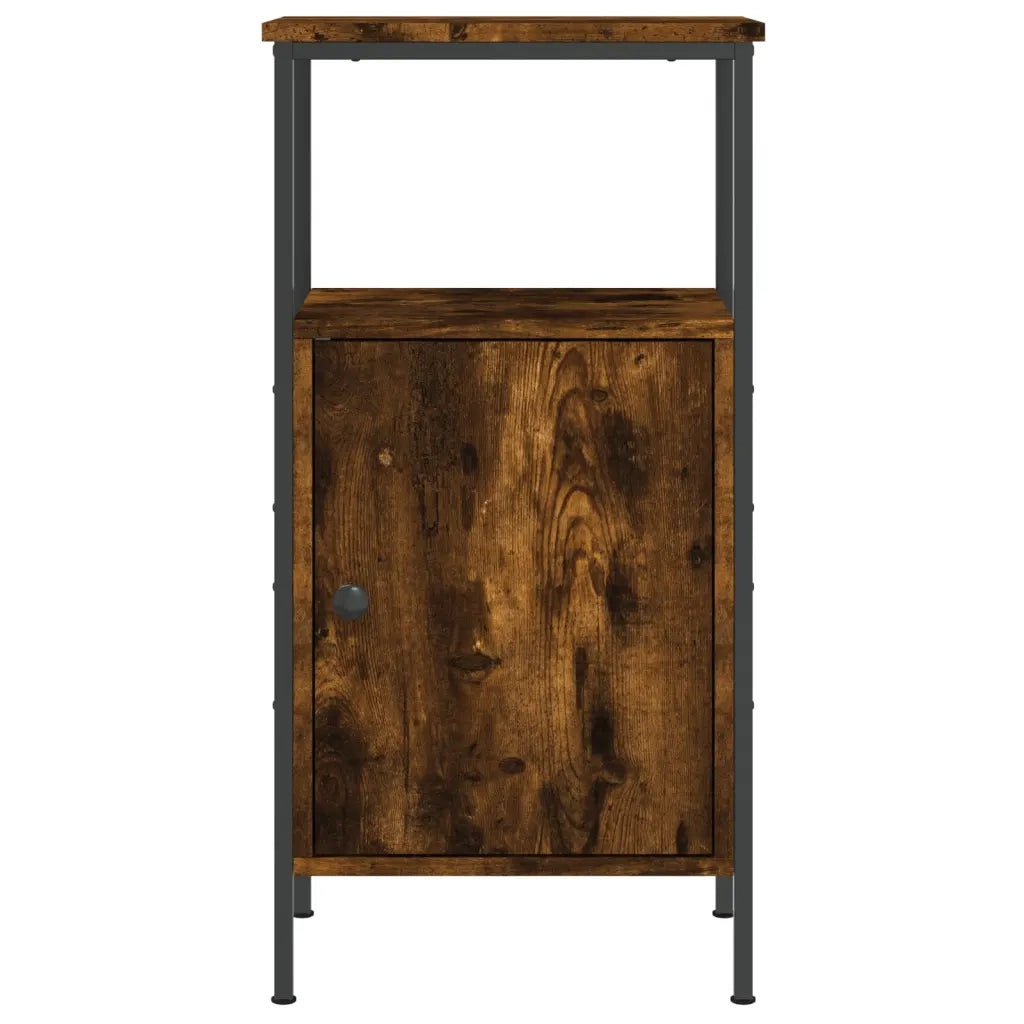 Comodino Rovere Fumo 41x31x80 cm Legno Multistrato 825927