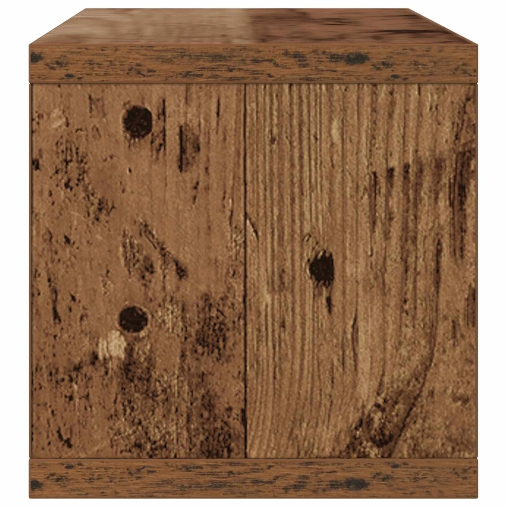 Rack per Stoccaggio CD Legno antico 40 x 17 x 17 cm 8012724