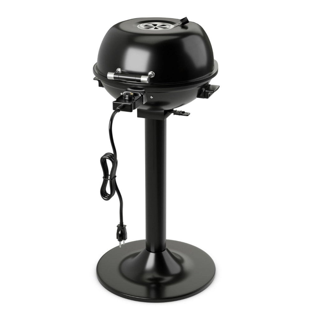 Grill portatile verticale con griglia scaldavivande rimovibile antiaderente, Grill elettrico per uso interno ed esterno-Accessori per barbecue