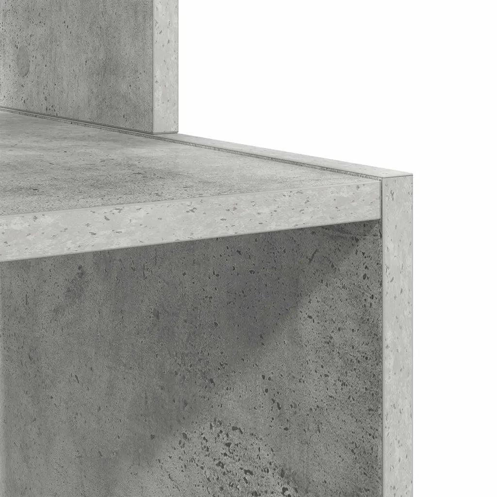 Scrivania | Tavolo da Ufficio Grigio cemento 106 x 41 x 88.5 cm Legno multistrato
