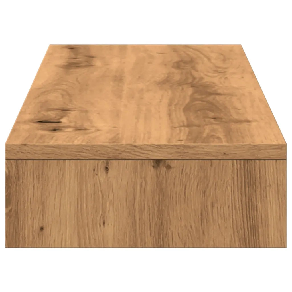 Supporto per Monitor Rovere Artigianale 100x27x10 cm Truciolato 854660