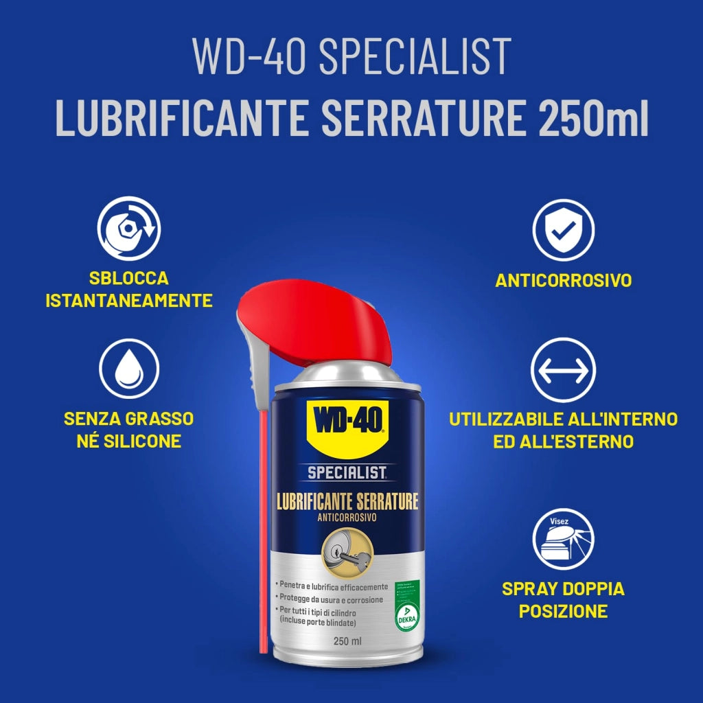 Spray WD 40 Lubrificante per Serrature Ml. 250