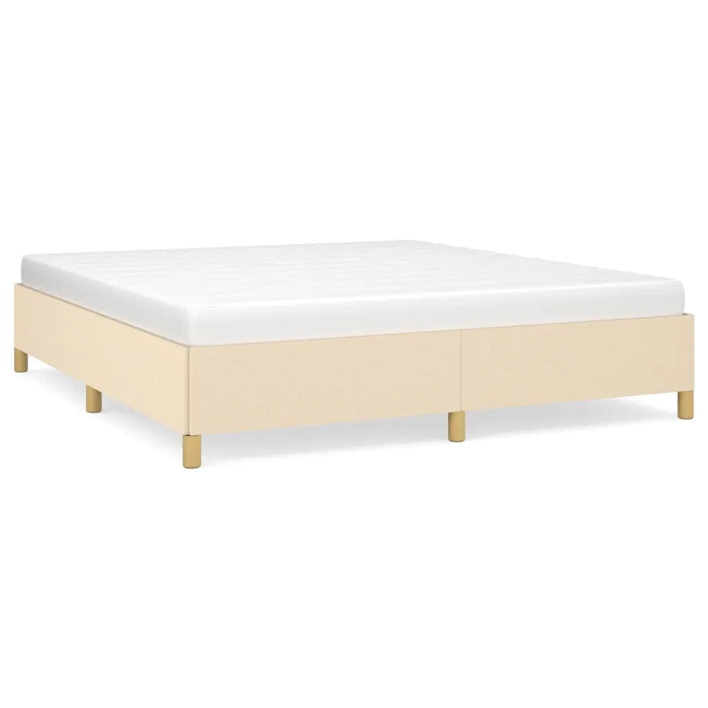 Giroletto senza Materasso Crema 160x200 cm in Tessuto 347178