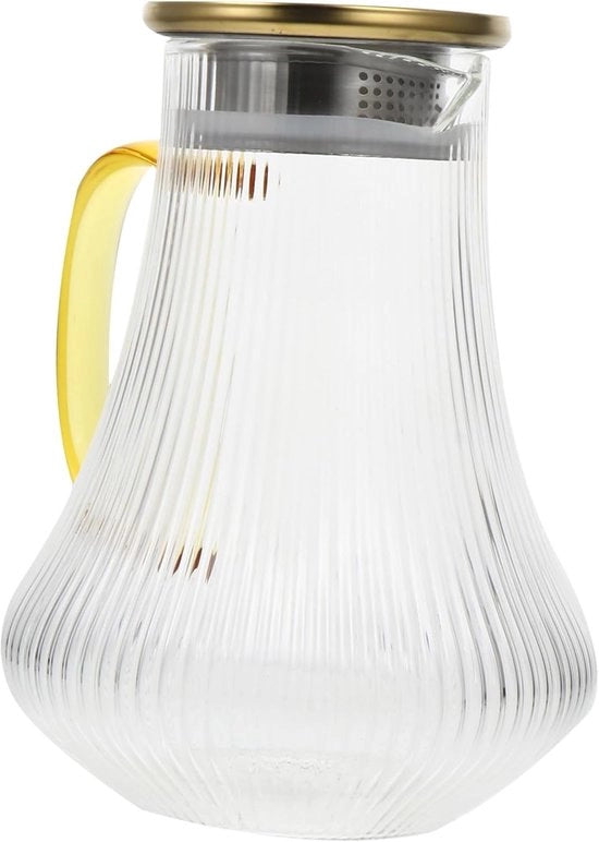 Acqua fredda isolata filtro collo di cigno per bottiglia acqua teapot accessori cucina tazza da tavolo acqua fredda acqua zucchero filtro acqua calda vaso vetro dorato