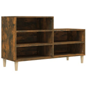 Scarpiera | Mobile per scarpe Rovere Fumo 102x36x60 cm in Legno Multistrato