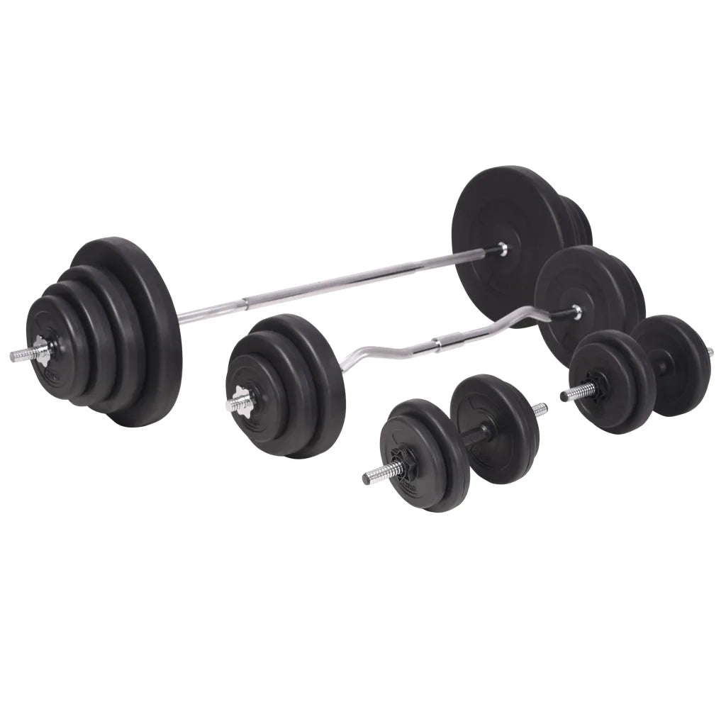 Panca Multifunzione con Bilanciere e Set di Manubri 120 kg 275377