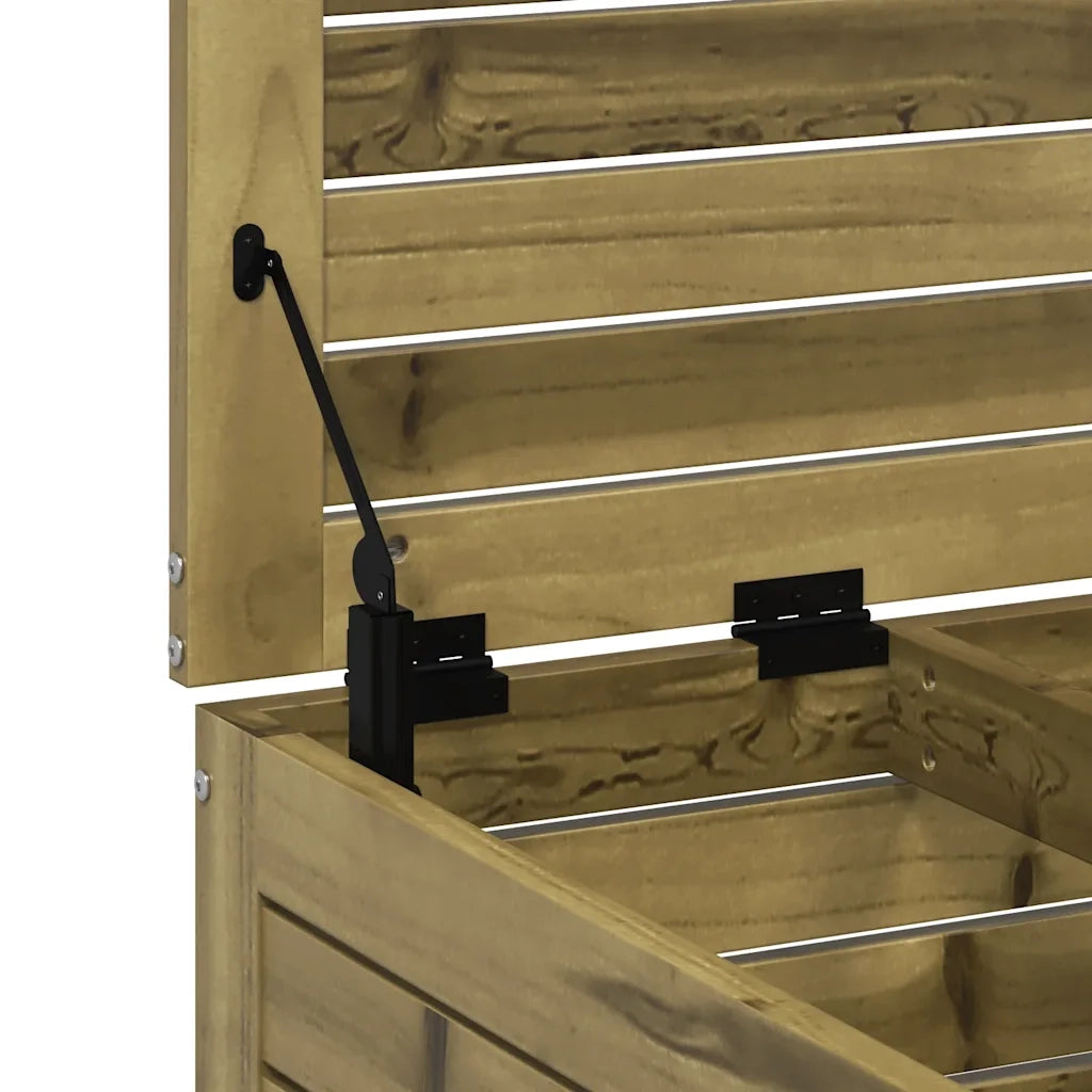 Poggiapiedi da Giardino 62x63,5x32 cm Legno Impregnato di Pino 844902