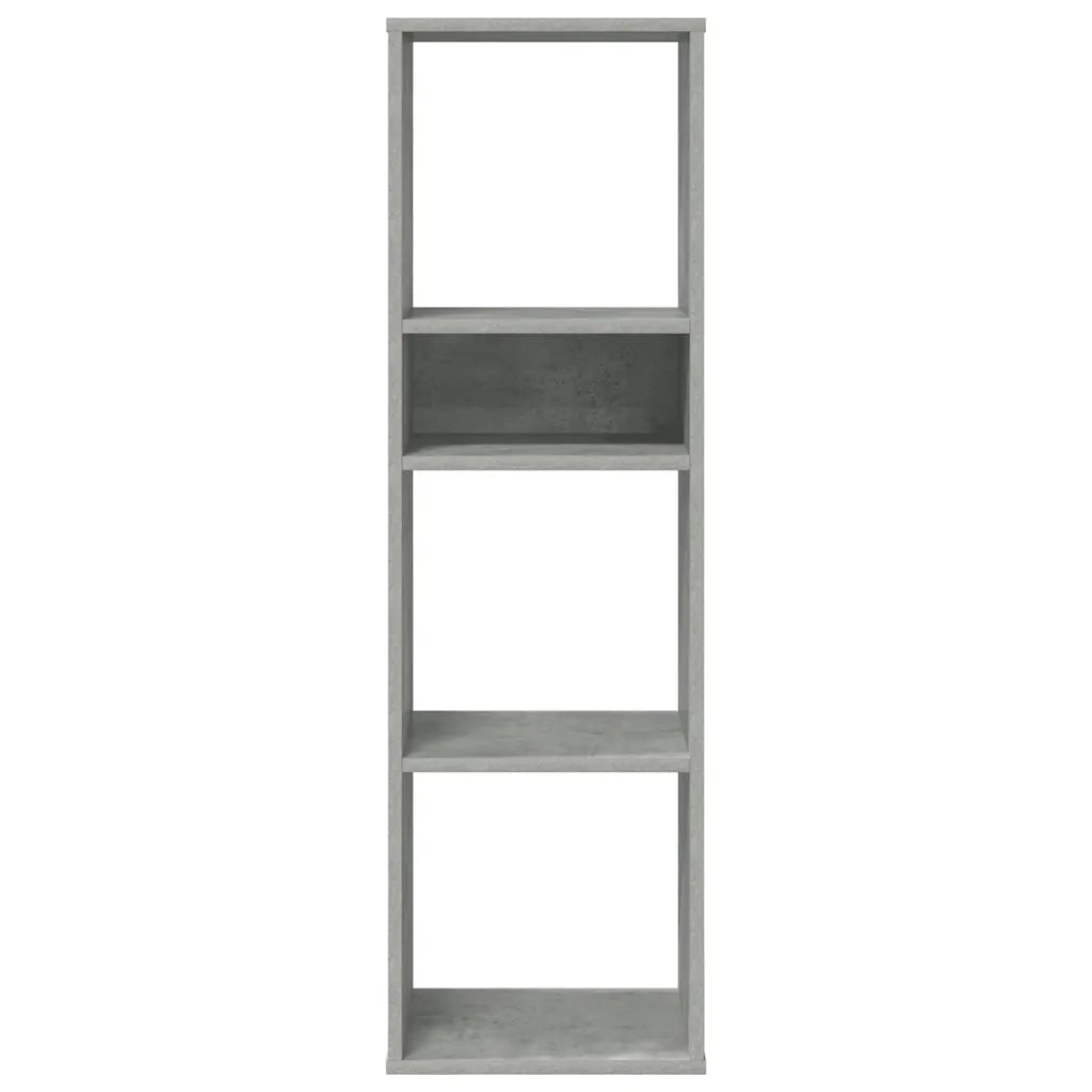 Libreria Grigio Cemento 34x31x112 cm in Legno Multistrato 860286