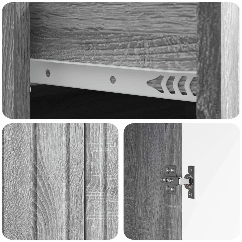 Credenza Grigio Sonoma 66 x 34,5 x 92 cm Legno ingegnerizzato 894411