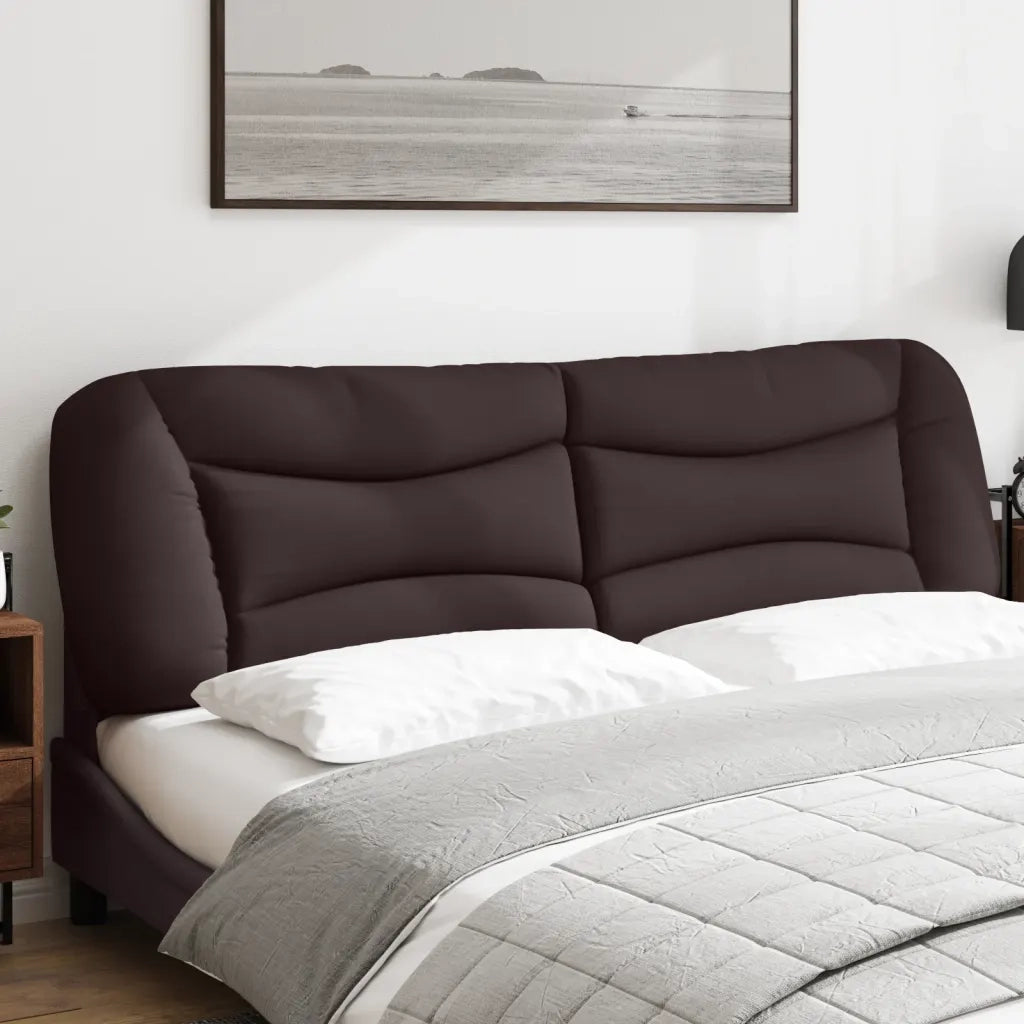 Cuscino Testiera Hvar Marrone Scuro 180 cm in Tessuto CFW2180866
