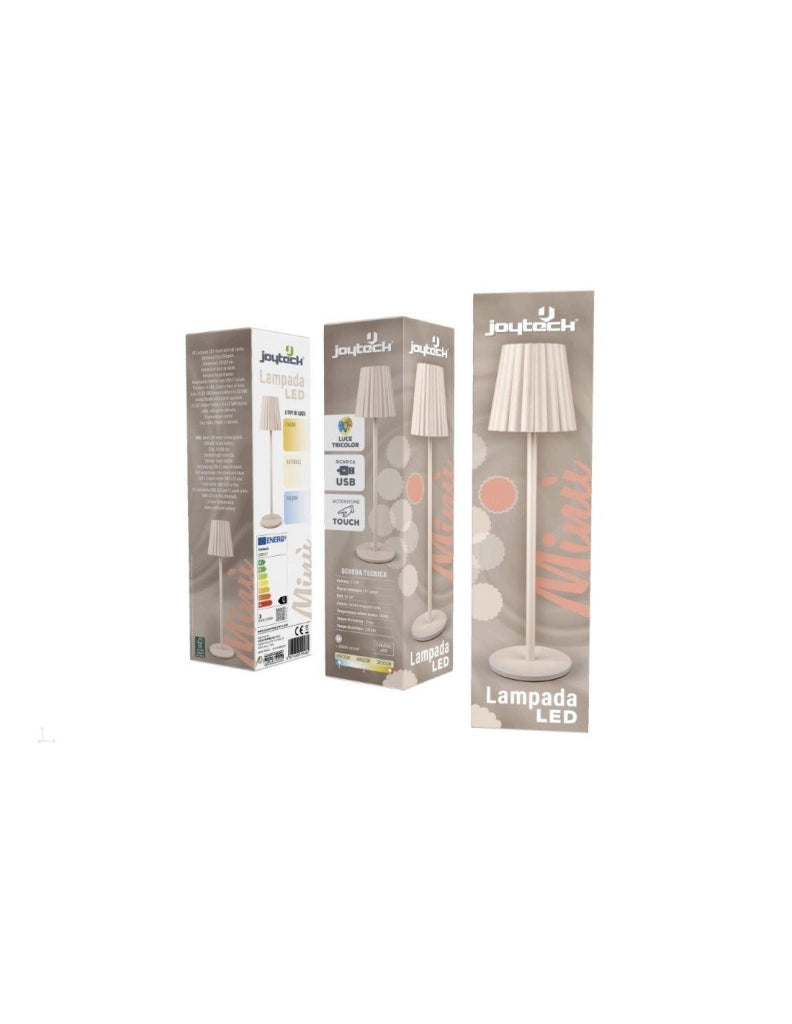 Lampada da Tavolo a LED 1,3 Joyteck Minu 2,3 w Colore Beige
