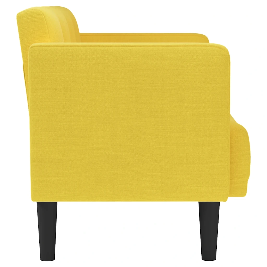 Divano Divanetto Giallo 111 cm in Tessuto 4100567