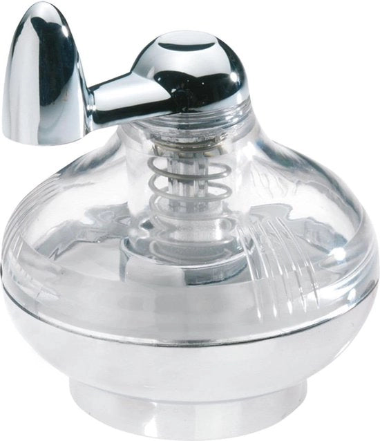 Molitore di noce moscata con contenitore - argento/trasparente - plastica - 69572260