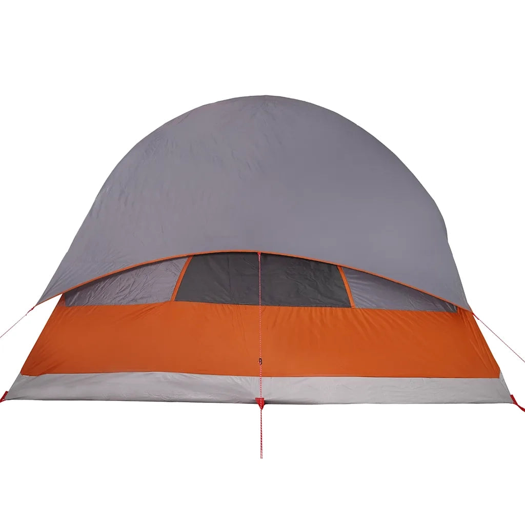 Tenda Familiare a Tunnel per 8 Persone Grigia Impermeabile 94736