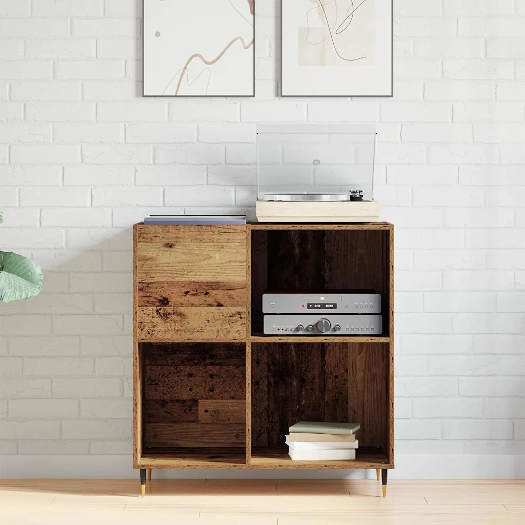 Mobile porta vinili Legno vecchio 85 x 38 x 89 cm CFW6139983
