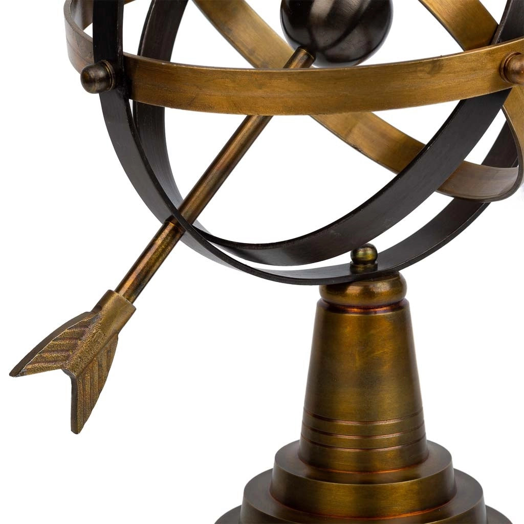 Sfera astrologica dorata D25x35h cm