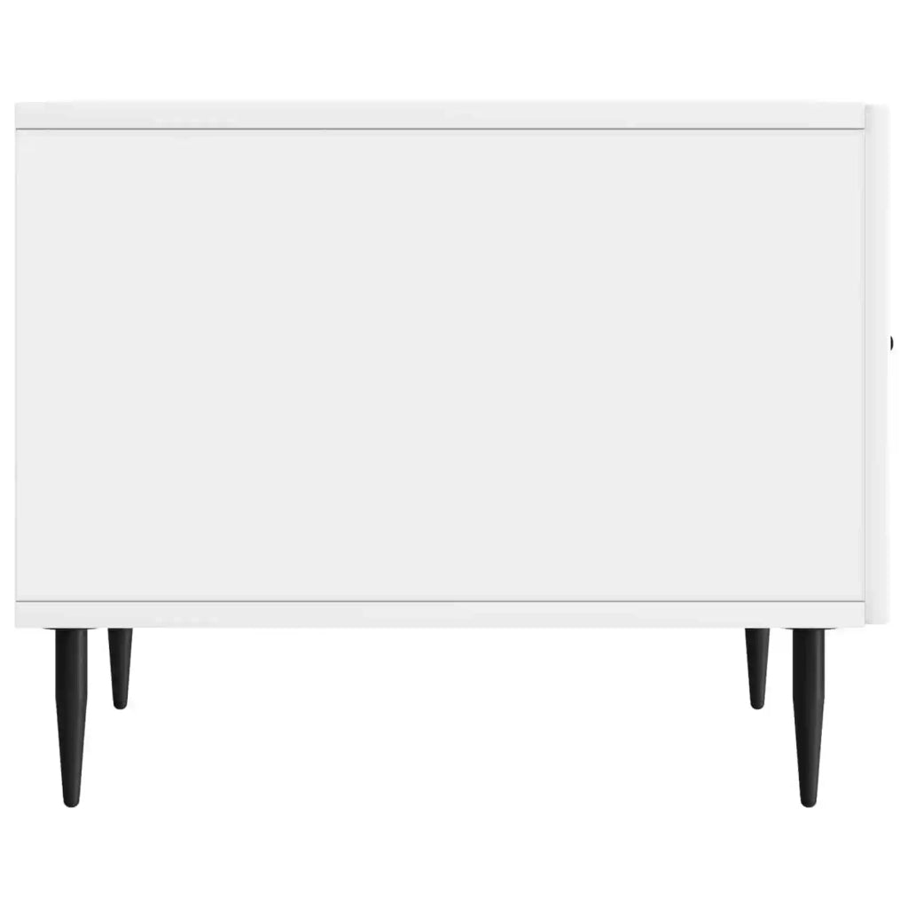 Tavolino da salotto | Tavolino da caff¨¨ | Tavolino da Soggiorno con cassetto Bianco Lucido 49 x 50 x 40 cm