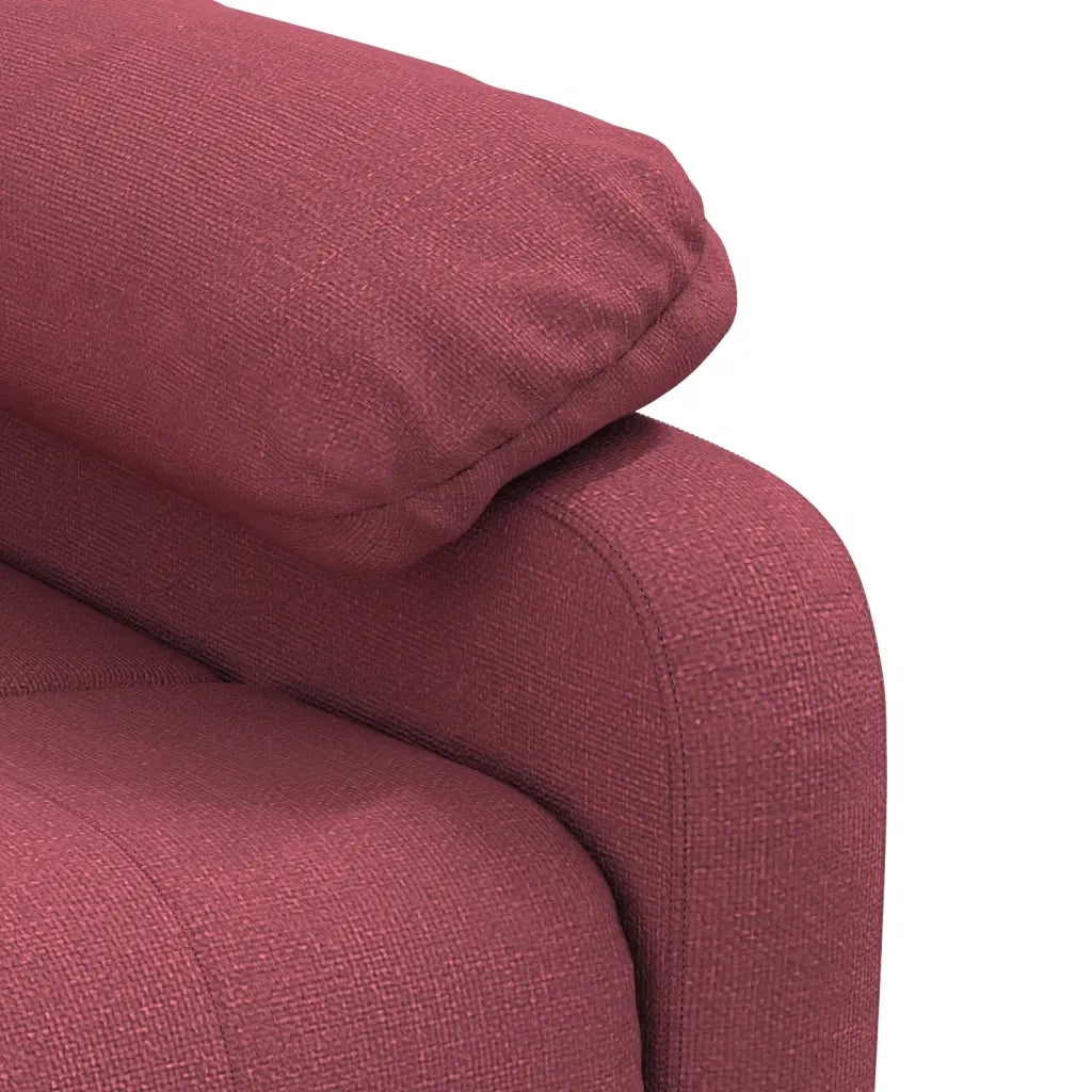 Poltrona Massaggiante | Sedia Relax Elettrica Rosso Vino in Tessuto