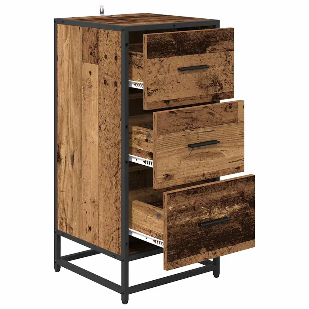 Credenza Legno vecchio 35.5 x 35 x 76 cm