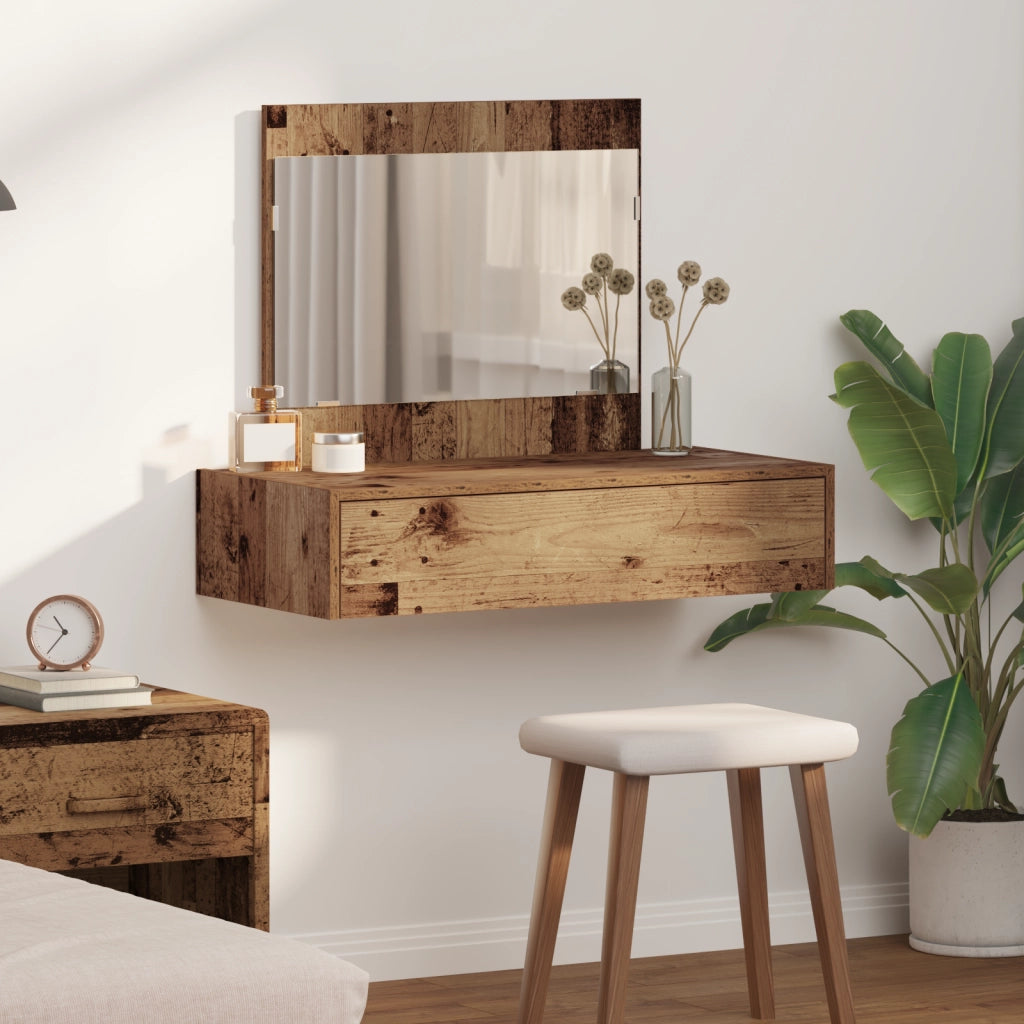Specchiera da parete Legno antico 83x40x70 cm