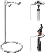 Supporto per rasoio in acciaio inossidabile, supporto per rasoio da viaggio di lusso per uomini, adatto per rasoio da sicurezza con lama lunga (argento).
