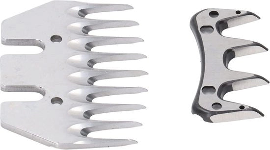Scheermes elettrico per pecore - 9 denti acciaio carbonio professionale - pettini per capre.