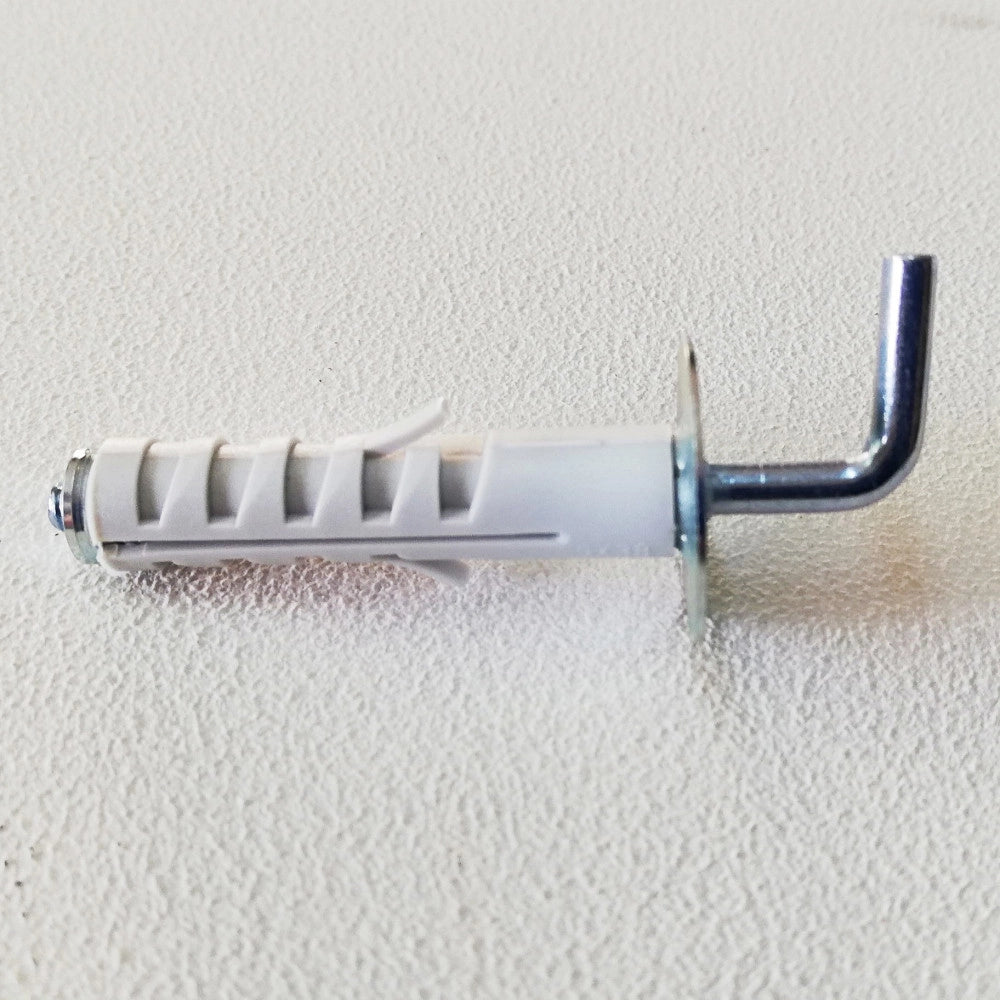 Tassello in nylon con gancio medio - 10pz, scegli se  9x40mm