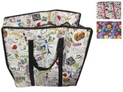 BORSA MULTIUSO FANTASY ZIP- - misura cm.20x45x50h. - 5 pezzi XTRA