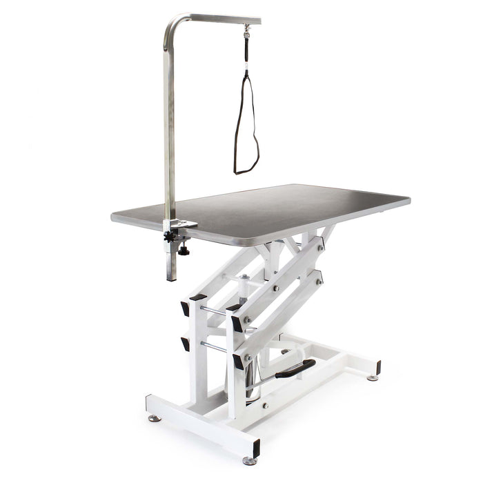 Tavolo da toelettatura idraulico richiudibile per cane e gatto