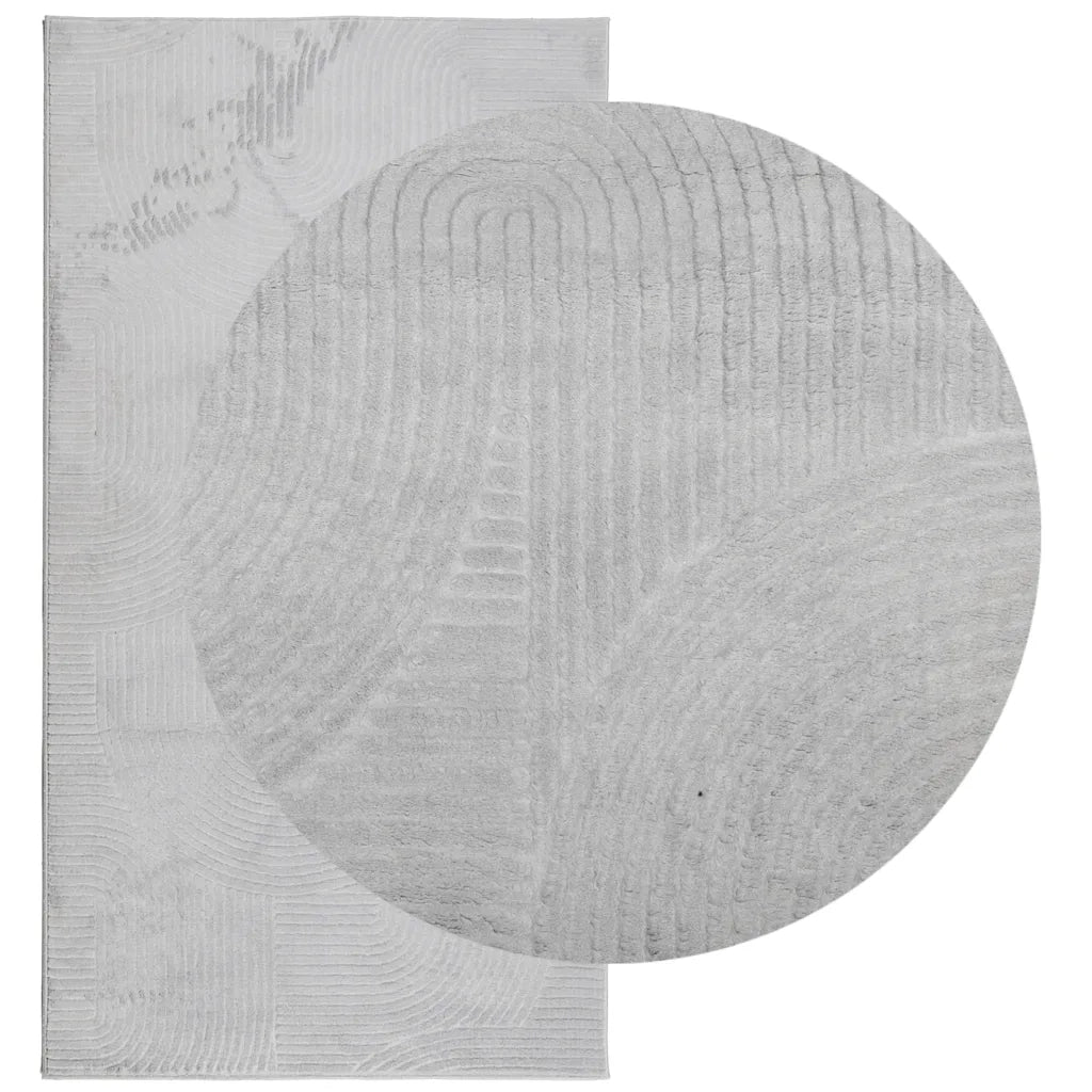 Tappeto del soggiorno | Tappeto IZA a Pelo Corto Aspetto Scandinavo Grigio 80x150 cm