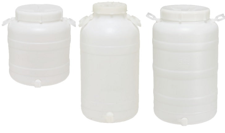 FUSTINO BOCCA LARGA C/PREDISP. S/RUB.LT30 PLASTICA ART.BL30