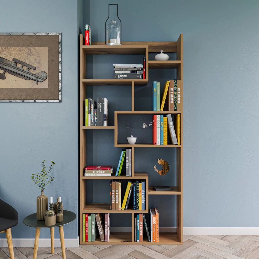 Libreria in legno "Kuttap" - 90 x 22 x 182 cm - Pino